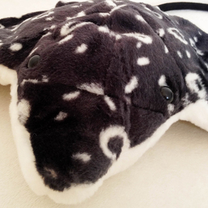 Negro realista juguete del animal <span class=keywords><strong>de</strong></span> mar suave <span class=keywords><strong>manta</strong></span> ray animal - Product Image 3