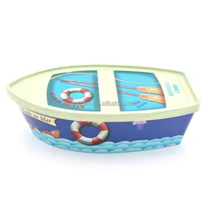 Boat shaped tin box custom