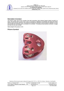 Trolley de tyrolienne pour parc d'aventure certifié CE, en alliage d'aluminium, poulie tandem avec poulie en acier inoxydable et résistance à la rupture de 25 kN - Product Image 4