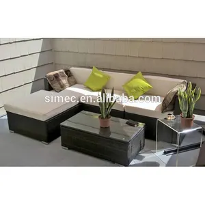 新しいスタイルの籐製コンサバトリー家具セット