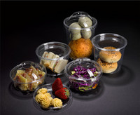 Zeer Transparante Deli Cups Met Deksels Wegwerp Doorzichtige Plastic Container Voor Fruit Groenten Jsd32 Pet 32Oz