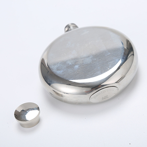 Rò rỉ bằng chứng 8 oz Vòng mini chai rượu vang thép không gỉ Hip Flask - Product Image 5