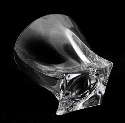 Wholesale 10oz Lead-free Crystal Twisted Whiskey Glasses Cup