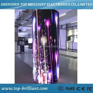 卷起音乐会的柔性/软舞台 led 屏幕，led 幕布屏幕显示，柔性 led 视频墙