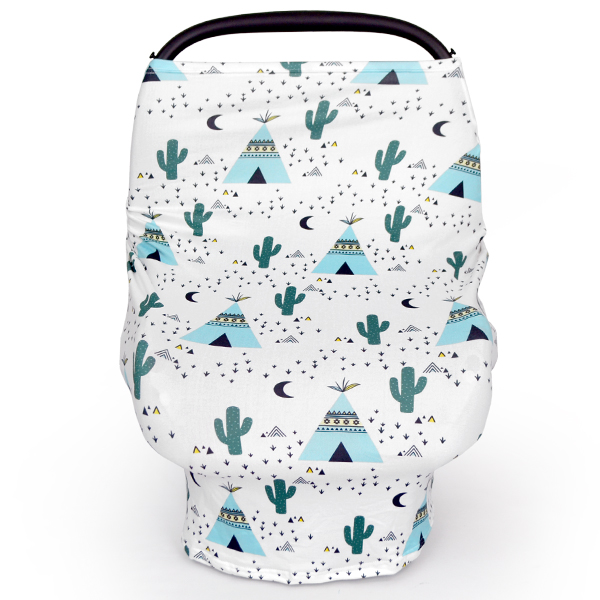 Универсальные чехлы С КАКТУСОМ для кормления, навес для автомобильных сидений для мальчиков и девочек, универсальный эластичный чехол для автомобильных сидений для младенцев