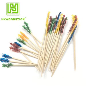 Đảng Cocktail gỗ Picks trong hình dạng khác nhau Thiết kế thời trang tre thực phẩm Picks xiên giáng sinh tăm xỉa răng trang trí - Product Image 3