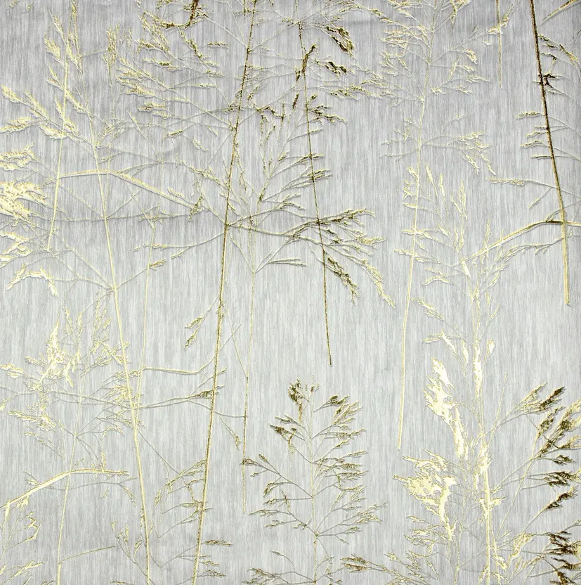 Golden Bamboo Design Wallpaper Classical Metallic Vinyl Wallpaper