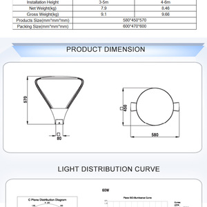 30W 150W IP66 150lm/w moulé sous pression <span class=keywords><strong>Alu</strong></span>.tooless smart SKD housing led garden light <span class=keywords><strong>top</strong></span> post light exterior light - Product Image 6