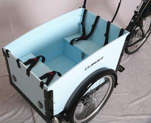 Vélo cargo électrique à 3 roues 36V 7 vitesses 24 pouces Design familial <span class=keywords><strong>hollandais</strong></span> <span class=keywords><strong>Tricycle</strong></span> de type ouvert - Product Image 6
