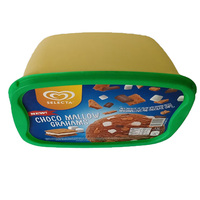 Boîte alimentaire carrée en plastique jetable IML de 50 oz/1500 ml, boîte à biscuits, boîte à gâteaux