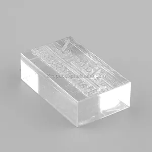 Clear Rectangle Custom Block Handmade Acrylic Clear Soap Stamp Block