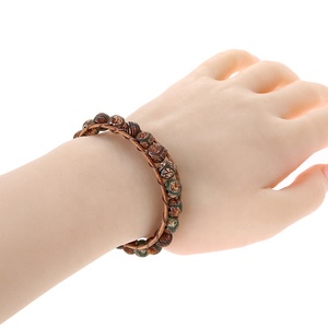 Howlite de trenzado largo de <span class=keywords><strong>pulsera</strong></span> Multi-capa de la banda de muñeca - Product Image 5
