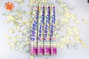 Beliebte Indien Rupie Geld Dollar Party Poppers/Streamer Popper Party liefert Hochzeit Streamer Party Poppers