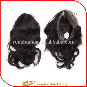 Peluca de pelo peluca llena del cordón del pelo brasileño de la trama del pelo humano peluca llena - Product Image 4