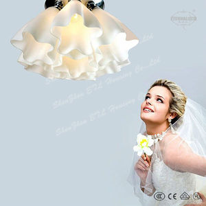 modernos nube blanca de cristal de forma de techo decorativo de la lámpara para habitación niña etl60066 - Product Image 1