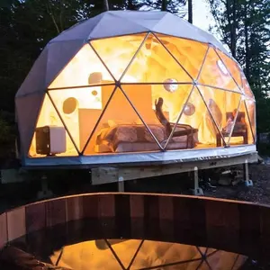 Lüks jeodezik kubbe çadır ev kamp glamping