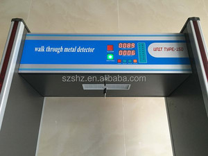 Taşınabilir DIY kurulum kapı çerçevesi <span class=keywords><strong>metal</strong></span> dedektörü ile HZ-150 pillar işık - Product Image 4