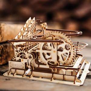 Robotime Rokr US Entrepôt Laser Cut Assembler Jouets LG501 <span class=keywords><strong>Mécanique</strong></span> Marbre Run <span class=keywords><strong>3D</strong></span> Puzzles en Bois - Product Image 1