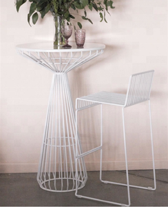 Siyah tel kokteyl masası metal ok kokteyl bar masası - Product Image 5