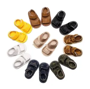 PU Leather 여름 Baby Shoes 신생아 boys 유아에 Soft 숨 Shoes 제 워커 아기에 Shoes