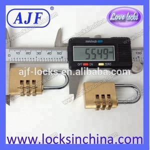 AJF 25MM 3 अंकों डायल संयोजन सूटकेस सामान धातु कोड पासवर्ड ताला - Product Image 5