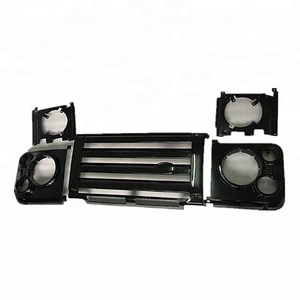 Juego de Parrilla para Land Rover <span class=keywords><strong>Defender</strong></span> <span class=keywords><strong>Antiguo</strong></span> 1998-2016 Estilo SVX Kit de Parrilla Negra LR008362 Autopartes - Product Image 5