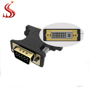 סיטונאות dvi ל vga/svga ממיר מתאם-DVI-D כפולה + 5 pin hd15 נקבה dvi ל-vga מתאם - Product Image 2