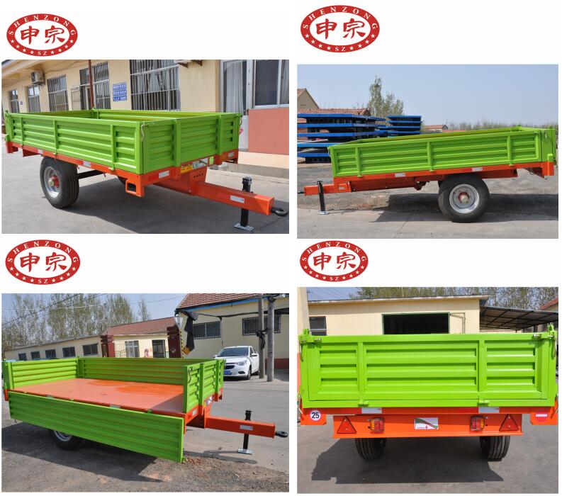 4トンティッピング農業トレーラー - 3000*1800*400mm、油圧ダンプ付き