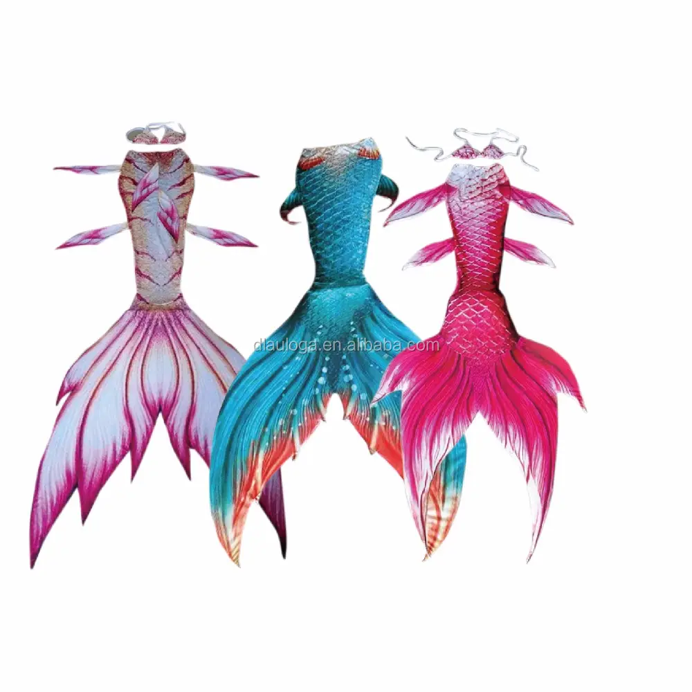 bikini free surfing mermaid tail baby costume kids swimwear mermaid tail for swimming