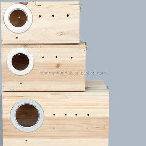 Papağan kafesleri için ahşap üreme kutusu ahşap kuş evi kuşlar otel ahşap Birdhouse - Product Image 6