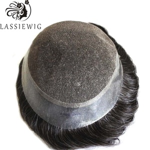 100% Human <strong>Hair</strong> Toupee for <strong>Men</strong> <strong>Hair</strong> <strong>Piece</strong> - Product Image 3