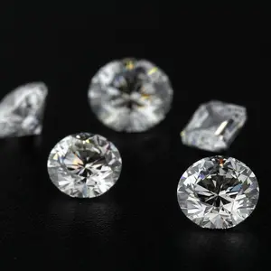 Lab Grown EF White Color HPHT Loose Brilliant Cut Diamond Round VS Clarity Synthetic Gemstone