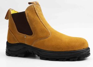 Zapatos de seguridad de gamuza marrón para minería industrial barata para hombre <span class=keywords><strong>Chelsea</strong></span> con punta de acero y Punta compuesta - Product Image 2