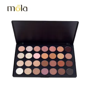 Factory price 28 color palette glitter eye makeup eyeshadow for dark brown eyes