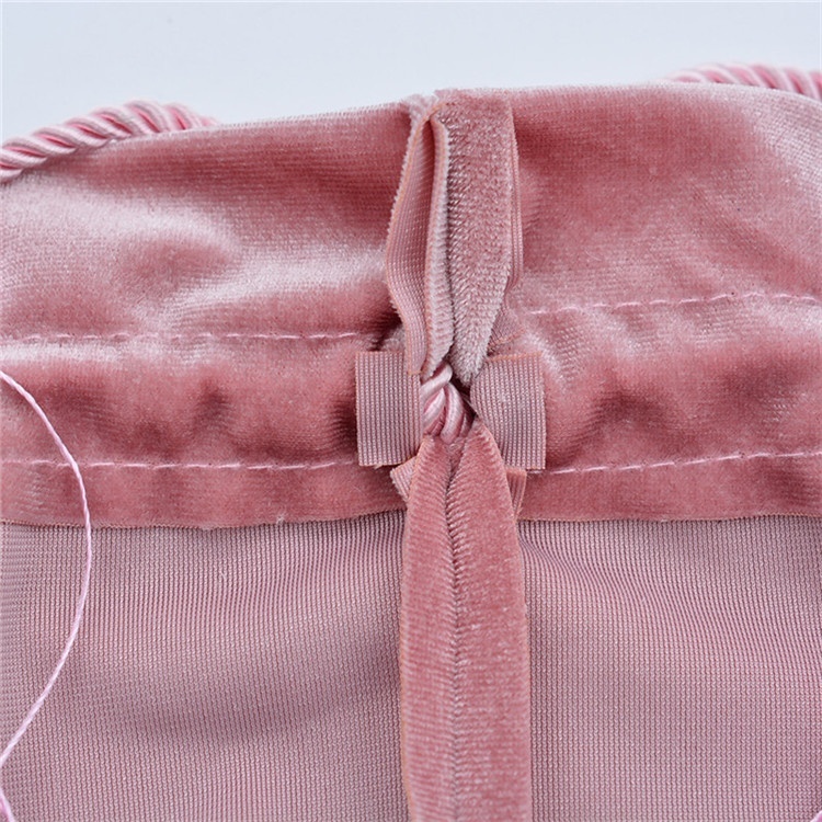 12*14 cm Rouge Rose Gland Velours Sac À Cordon Pochette De Bonbons Sacs D'emballage Sac De Mariage