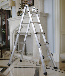 Garantía de Aluminio comercio Multiusos <span class=keywords><strong>Escalera</strong></span>, <span class=keywords><strong>Escalera</strong></span> plegable, <span class=keywords><strong>Escalera</strong></span> de aluminio hidráulico plegable ático escaleras - Product Image 2