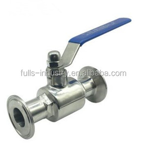 Válvula de bola sanitaria de acero inoxidable soldado/clamped/roscado SS304/316L - Product Image 1