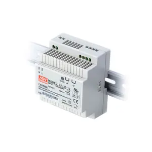 Asli Mean Well DR-30-12 12V 2A 24W Din Rail Power Supply