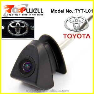 Impermeable granangular personalizado insignia del coche de <span class=keywords><strong>la</strong></span> cámara de visión delantera para TOYOTA car - Product Image 1