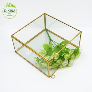 Hộp Trưng Bày Bằng Đồng Thau Thủy Tinh ~ ~ Vtg, Hộp Đồ Trang Sức Có Chân, Bản Lề, Khối Lập Phương @!! Hộp Treo Trưng Bày Bằng Acrylic Trong Suốt - Product Image 5