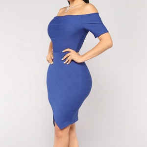 Venta al por mayor <span class=keywords><strong>de</strong></span> ohoulder corto bodycon vestidos <span class=keywords><strong>de</strong></span> las mujeres <span class=keywords><strong>de</strong></span> manga corta sexy vestidos <span class=keywords><strong>de</strong></span> fiesta para mujeres - Product Image 1
