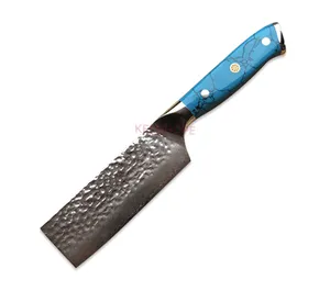 Chuyên Nghiệp Cao Cấp Thủ Công 5 Inch Cleaver Knife 67 Lớp Damascus Thép Với VG10 Lõi Nhật Bản Đầu Bếp Dao Dao Nhà Bếp