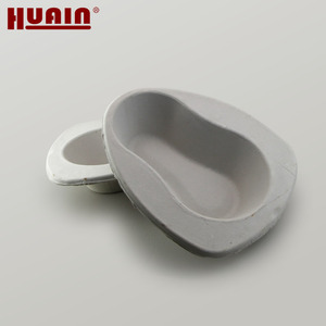 Bubur Kertas Perlengkapan Medis Rumah Sakit Sekali Pakai <span class=keywords><strong>Bedpan</strong></span> 100% Mudah Terurai untuk Pria Wanita - Product Image 1
