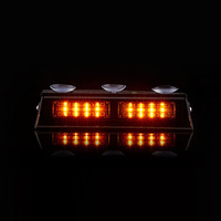 Luz Estroboscópica LED SENKEN para Auto y Camión, Luz de Emergencia para Tablero, Modo de Advertencia, Luz Roja y Azul