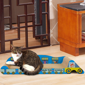 Büyük arka kanepe kanepe salonu oluklu karton kedi Scratchers için kedi Clawing uyku oynarken kurulu aşağı yatıyordu IC-0025-60 - Product Image 5