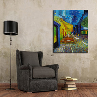 Reproducción de alta calidad hecha a mano Van Gogh's Cafe Terrace Place du Forum Arles pintura al óleo lienzo personalizado impresionista al óleo