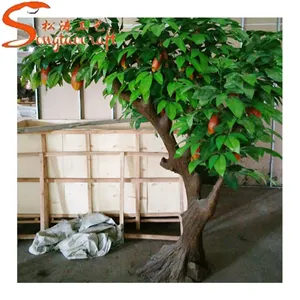 Wholesale artificial fruit fake chocolate Cocoa tree trees price branches for centerpieces