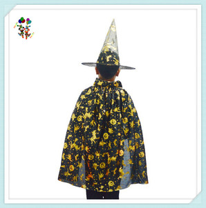 Venta caliente niños Halloween vestido <span class=keywords><strong>de</strong></span> lujo capa gasa bruja disfraz para fiestas y Navidad para niños fábrica - Product Image 3