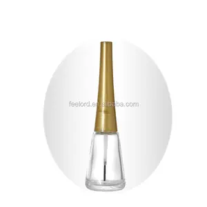 gold uv painting nail polish cap FC220 13/415 custom cone shape gel nail polish lid for packaging