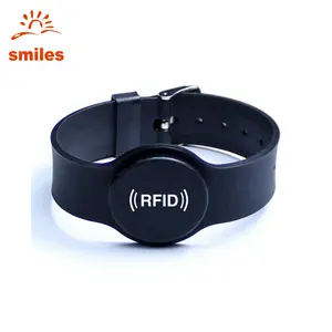Wholesale Adjustable RFID 125KHZ Wristband/ EM Keytag Waterproof Bracelets